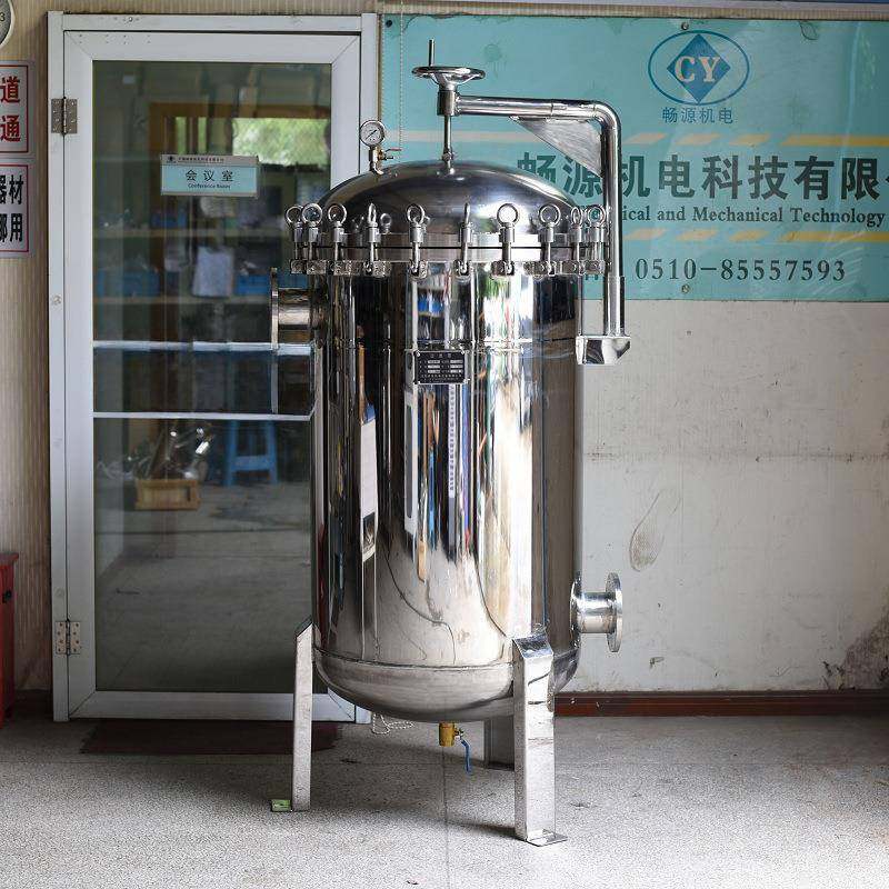 不锈钢8袋式过滤器管道污水泥沙前置过滤工业水循环水过滤装置,淘宝优惠券,粉丝福利购,淘宝优惠卷
