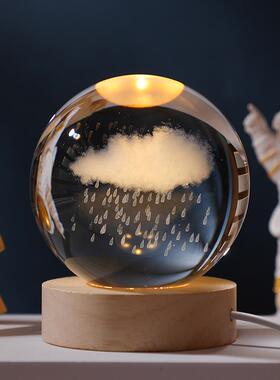 极速天气预报瓶风暴气象球创意的小摆件桌面装饰品水滴瓶子礼物办