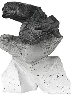 新中式抽象太极人物摆件软装样板房家居书房博古架树脂雕塑装饰品