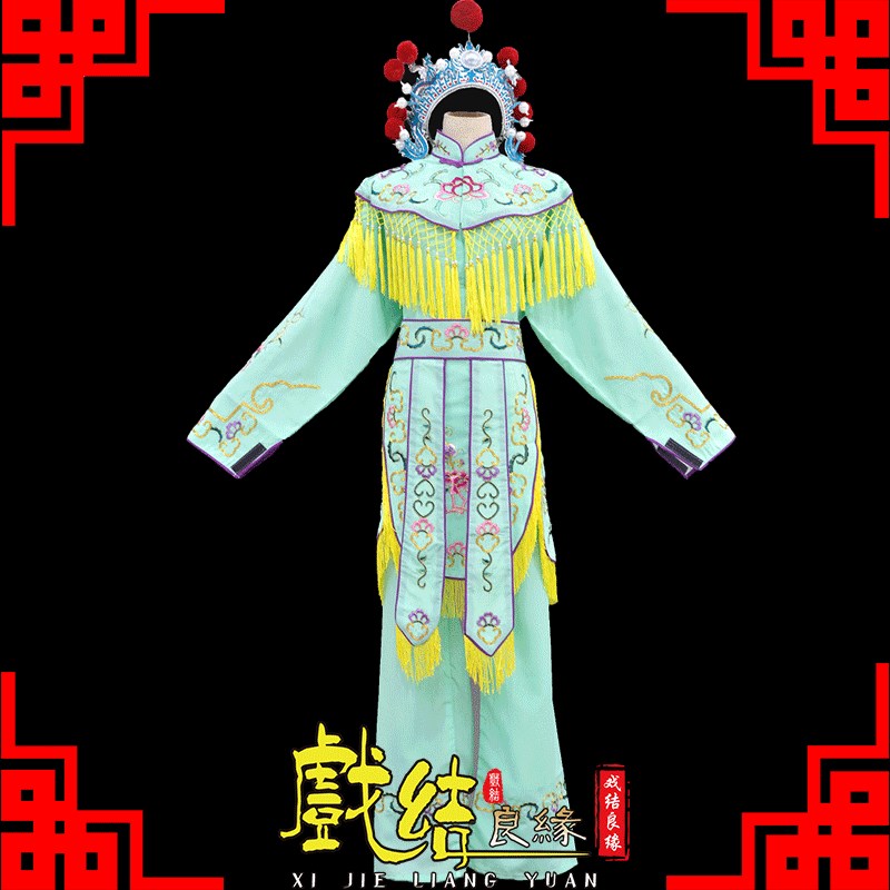 京剧越剧豫剧戏曲服装舞台演出服装刀马旦武旦女兵衣杨门女将 - 图0
