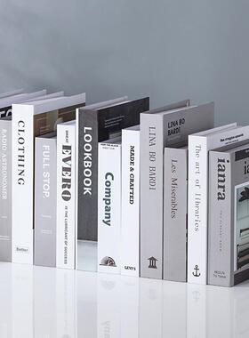 极速装饰书仿真书摆件简约现代北欧风格假书装饰品道具摆设模型创