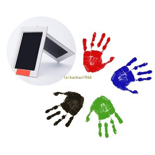 极速4 color optional footprints Special baby hand foot print - 图0