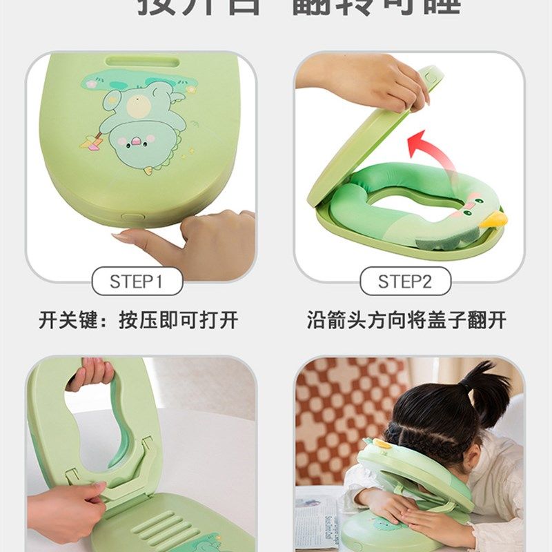 午睡枕趴睡枕办公室抱枕折叠午休神器小学生桌上午觉儿童睡觉枕头 - 图0