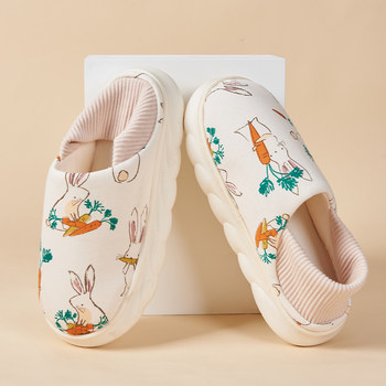 JQ Jingqi confinement shoes spring and summer postpartum thin soft-soled shoes April 5 pack with non-slip autumn pregnancy women cotton slippers thick bottom