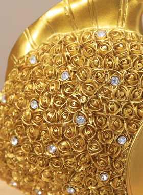 家居装饰品金鱼中式摆件客厅玄关酒柜创意轻奢摆设电视柜乔迁礼品