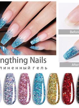 好货LILYCUTE 15ml NaiTLKl Extenson GelA Kit iSfoak Of UV Gel