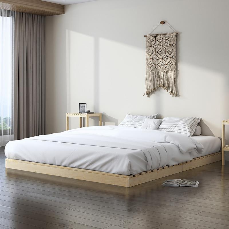 榻榻米地台透气矮床板整块日式ins实木硬板落地护腰床架排骨架子 - 图0