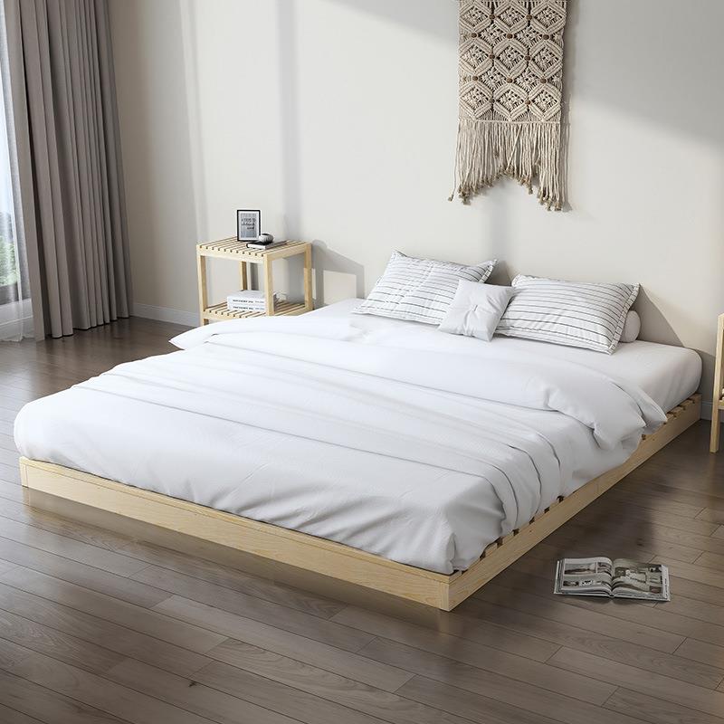 榻榻米地台透气矮床板整块日式ins实木硬板落地护腰床架排骨架子 - 图2