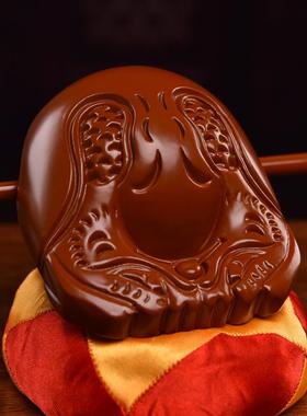 木鱼敲佛家念佛木鱼法器香樟木实木打击乐器佛堂家用佛具用品大全