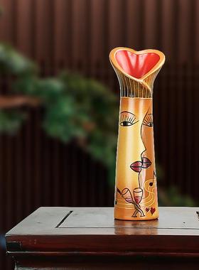 云南特色民族风陶瓷创意摆件工艺品家居玄关电视酒柜架装饰小礼物