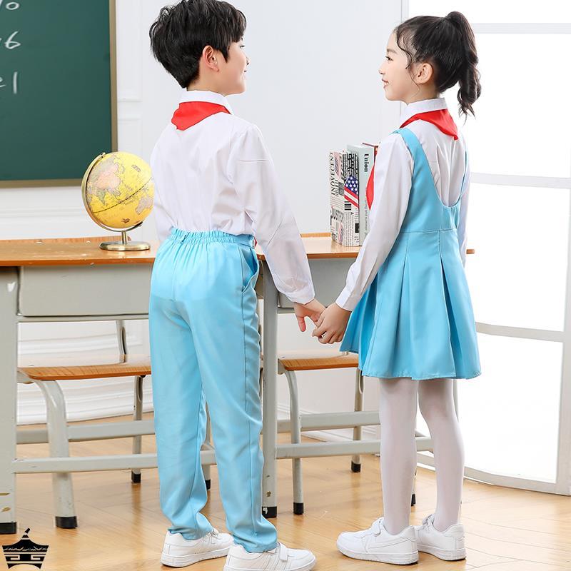 中小学生大合唱演出服儿童诗歌朗诵主持服装千人献词制服冯琳同款-图3