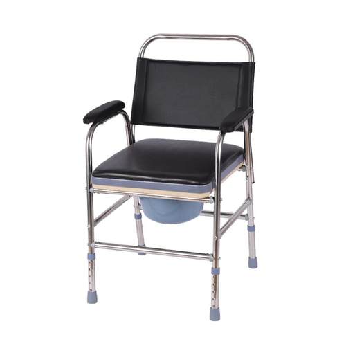 厂家直销坐便椅老人坐厕椅洗澡椅老人移动马桶坐便器不锈钢座便椅 - 图3