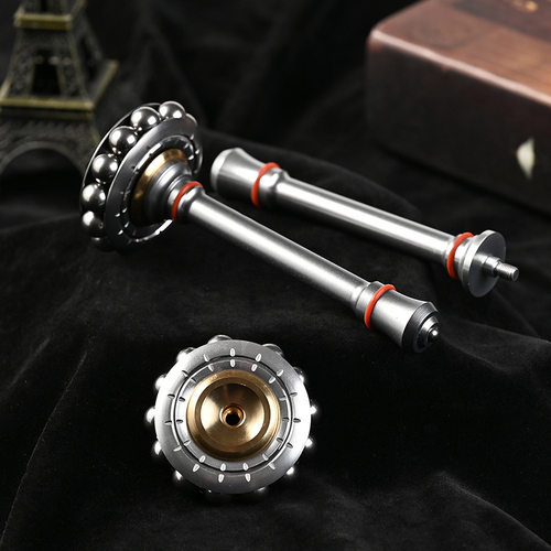 念戒指尖陀螺铝合金成人解压玩具指环念戒机械陀螺手指释压神器 - 图1