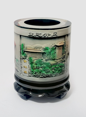 井冈山笔筒领导礼品纪念收藏品z红色文化旅游军人团建桌面摆件包