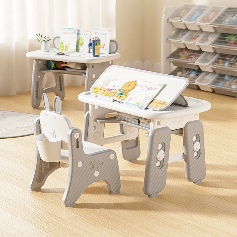 Children's study table d primary school student writing homework desk home stable children's desks and chairs liftable table cover