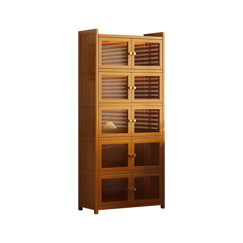 Floor-standing bookcase home living room wall bookshelf multi-layer display cabinet storage with cabinet door children's student storage cabinet