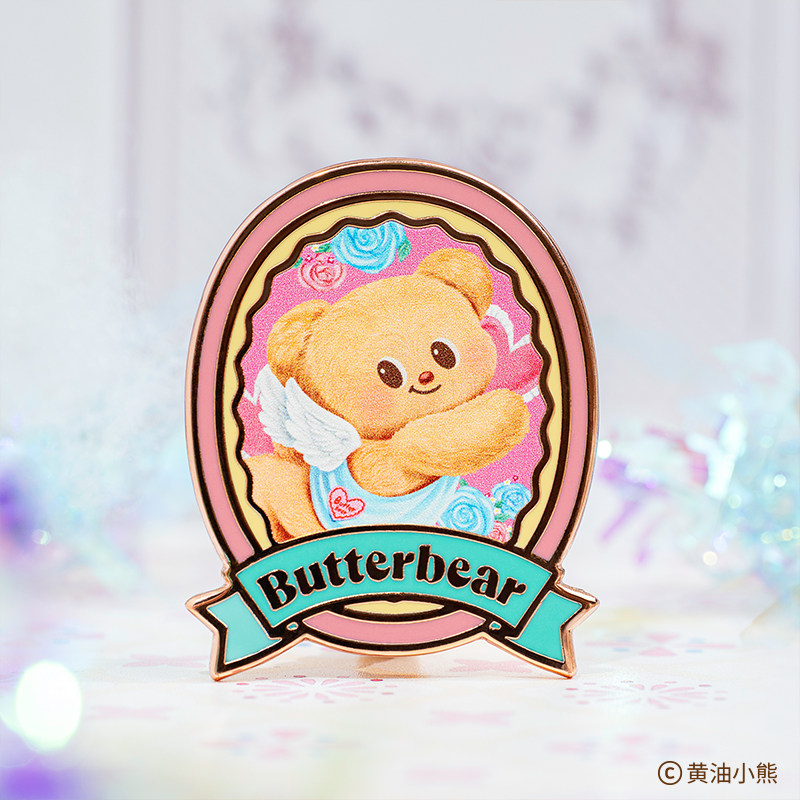黄油小熊Butterbear天使厨师款金属徽章学生胸针背包吧唧朋友礼物,淘宝优惠券,粉丝福利购,淘宝优惠卷