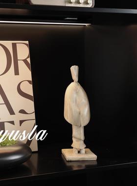 法式中古风客厅茶几柜电视柜玄关柜样板间书房柜复古软装饰品摆件