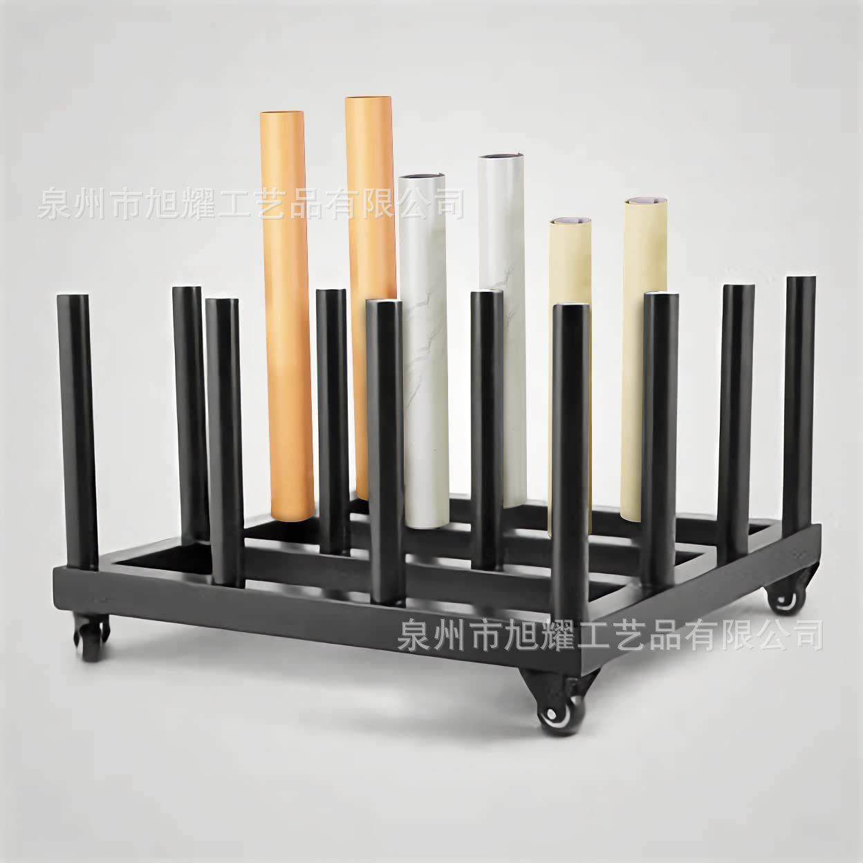 可移动文件卷收纳架铁艺储存架方管文件收纳推车可拆卸蓝图置物架,淘宝优惠券,粉丝福利购,淘宝优惠卷