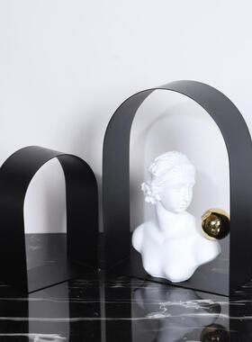 北欧人物轻奢几何金属拱门维纳斯客厅样板间玄关桌面软装饰品摆件