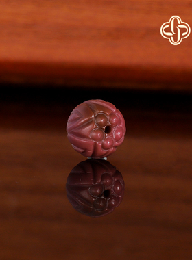 建廷天然盐源玛瑙散珠9.5mm 莲花珠单珠 满肉单颗精品配珠隔珠