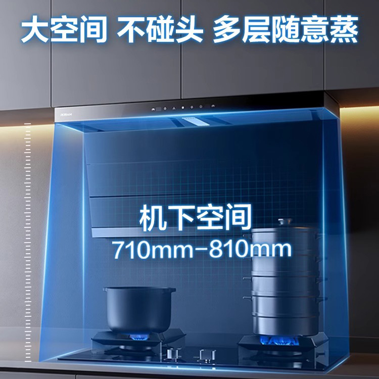 小黑翼老板官方旗舰店油烟机27A13-D1顶侧双吸厨房吸抽大吸力烟机
