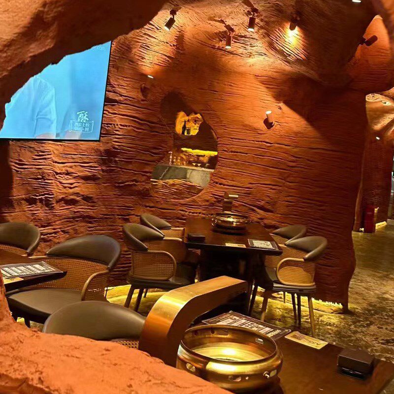 溶洞装修人工洞穴风餐厅钟乳石仿真山洞造景溶洞民宿X酒吧人造山,淘宝优惠券,粉丝福利购,淘宝优惠卷