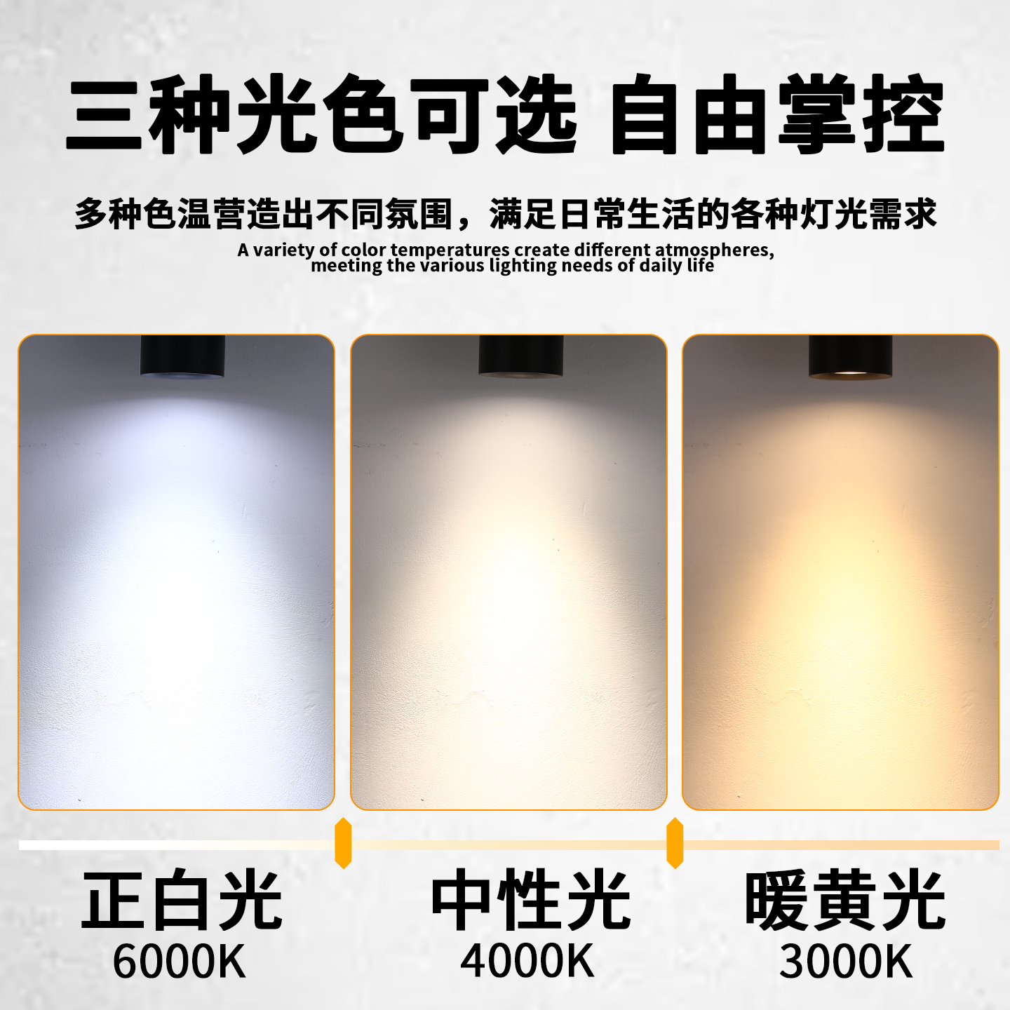 led明装射灯20w30w服装店家用背景墙cob吸顶轨道灯店铺展厅聚光灯,淘宝优惠券,粉丝福利购,淘宝优惠卷