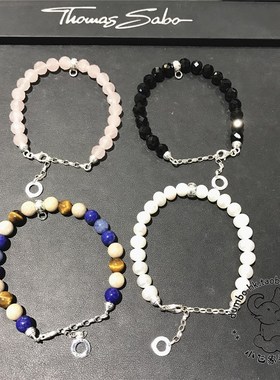 Thomas Sabo 汤玛士 切面黑曜石 基础款 手錬 X0226