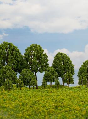 沙盘建筑模型绿系老行道树成品模型树微景观树场景模型树