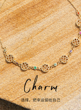 Orange Cube彩虹糖手链气质原创设计高级轻奢首饰品女友新年礼物