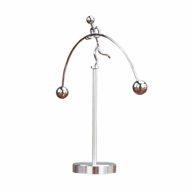 新款直销新款单脚小铁人 不倒翁平衡球大力士举重小摆件好玩 桌面,淘宝优惠券,粉丝福利购,淘宝优惠卷