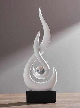 风生水起轻奢高档酒柜摆件电视柜艺术家居装饰品办公W室客厅高级