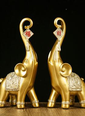 脂工艺品福财对象摆家件居饰客厅福财对象玄关电视柜装树品乔迁送