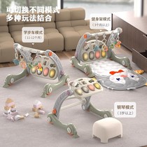 German baby pedal piano fitness stand 0-1 years old walker 6 to 18 months multifunctional stroller three-in-one