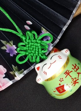 速发陶瓷猫辟运助运开邪平安招财挂扣符件