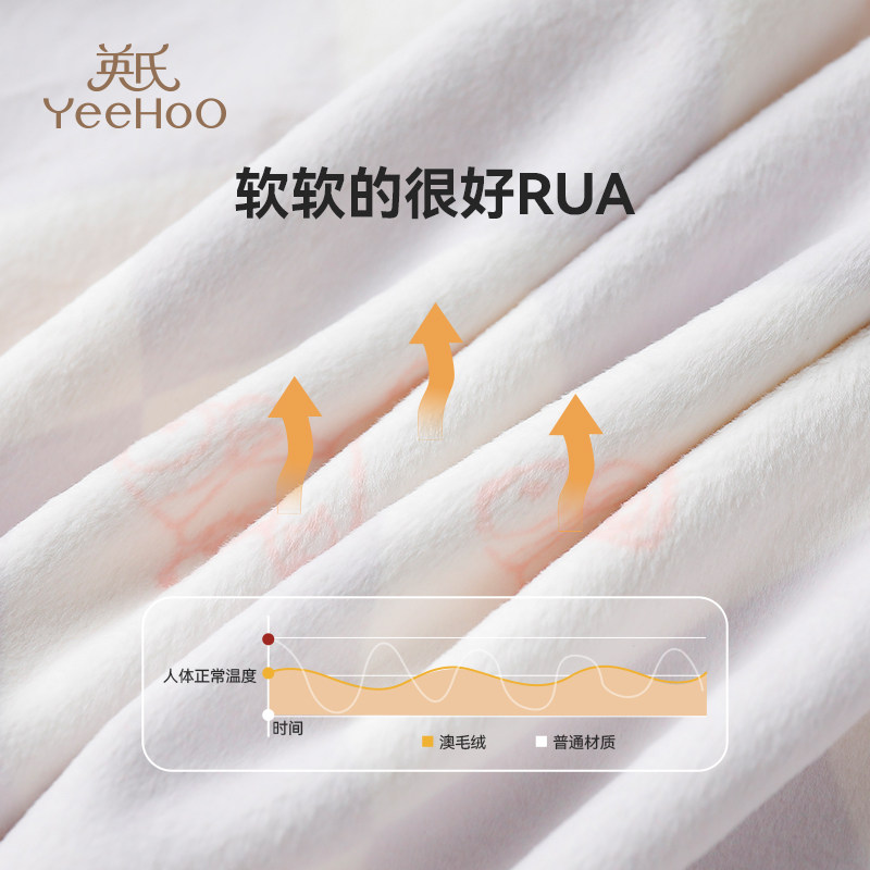 英氏女童家居服双面绒保暖儿童娃娃领长袖睡衣套装女孩秋冬季新款,淘宝优惠券,粉丝福利购,淘宝优惠卷