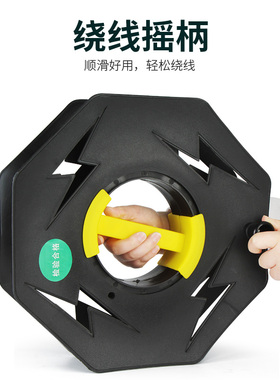 手摇卷线盘收线神器 线盘空盘电线收纳绞盘工具 五金配件