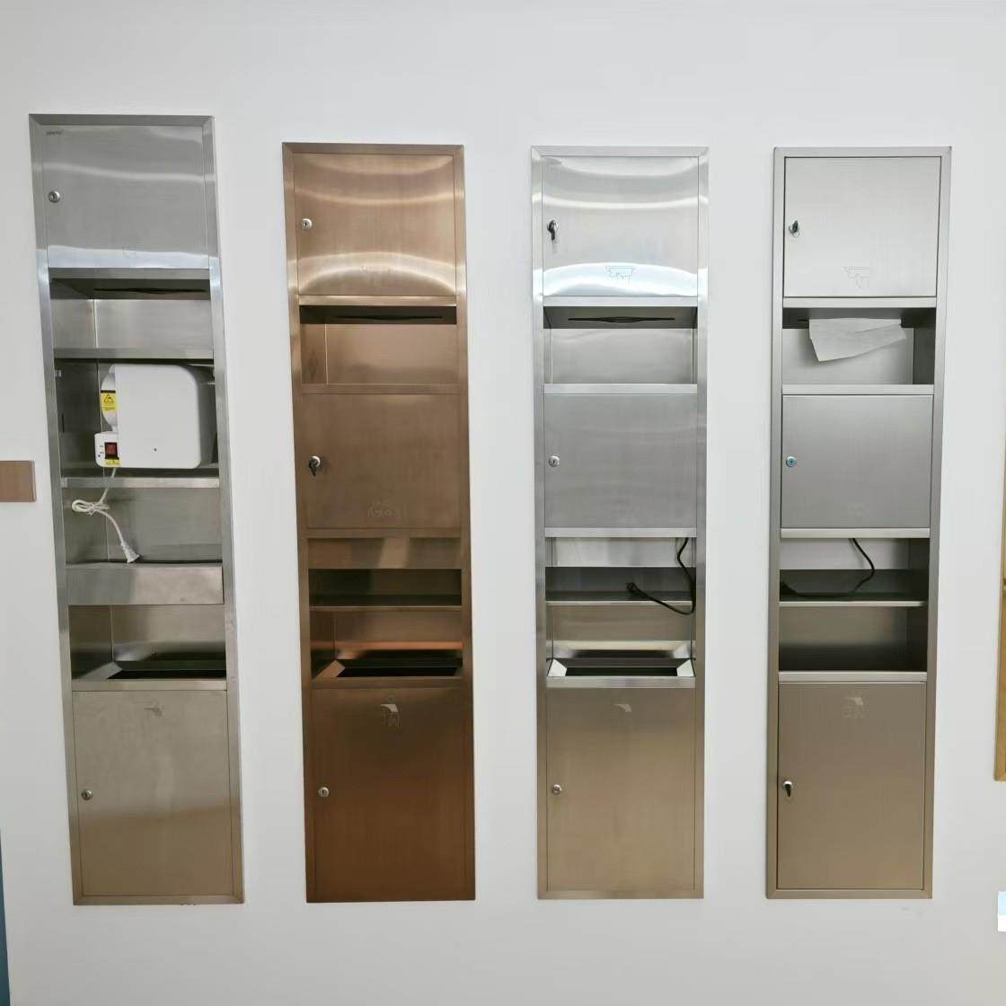 生卫TCD间嵌擦入式入墙长纸箱酒店不桶锈钢三合一手纸盒带垃圾抽,淘宝优惠券,粉丝福利购,淘宝优惠卷