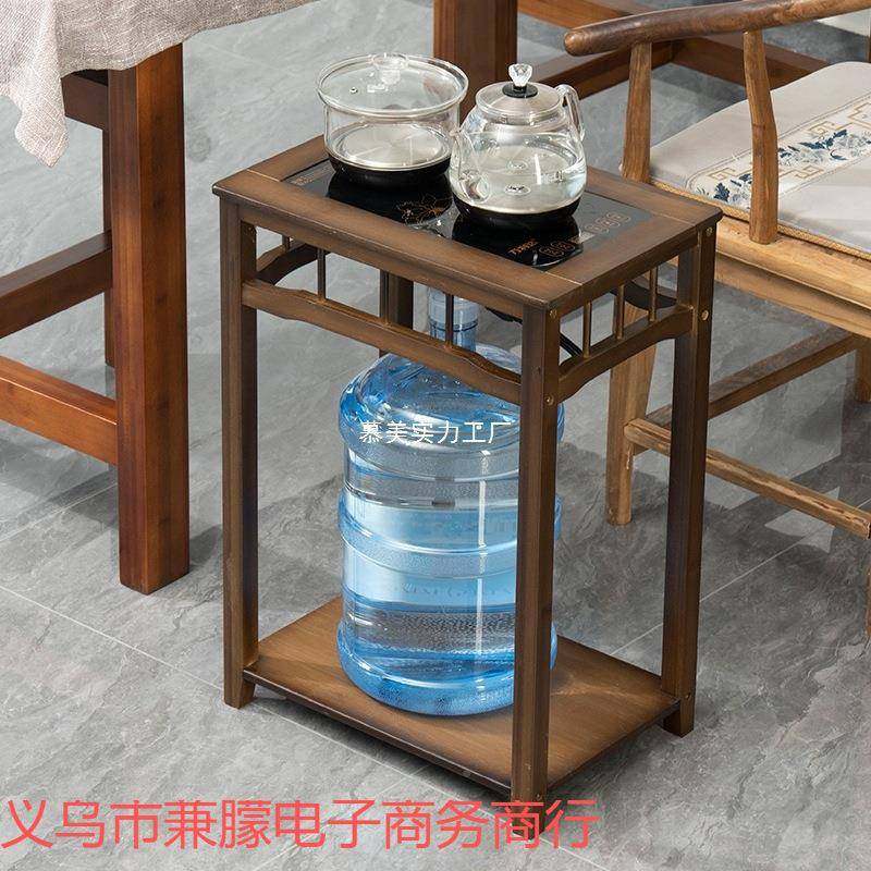 茶桌家水SXR用小茶台边柜侧柜茶实木泡水茶吧几烧壶一体水桶架茶,淘宝优惠券,粉丝福利购,淘宝优惠卷