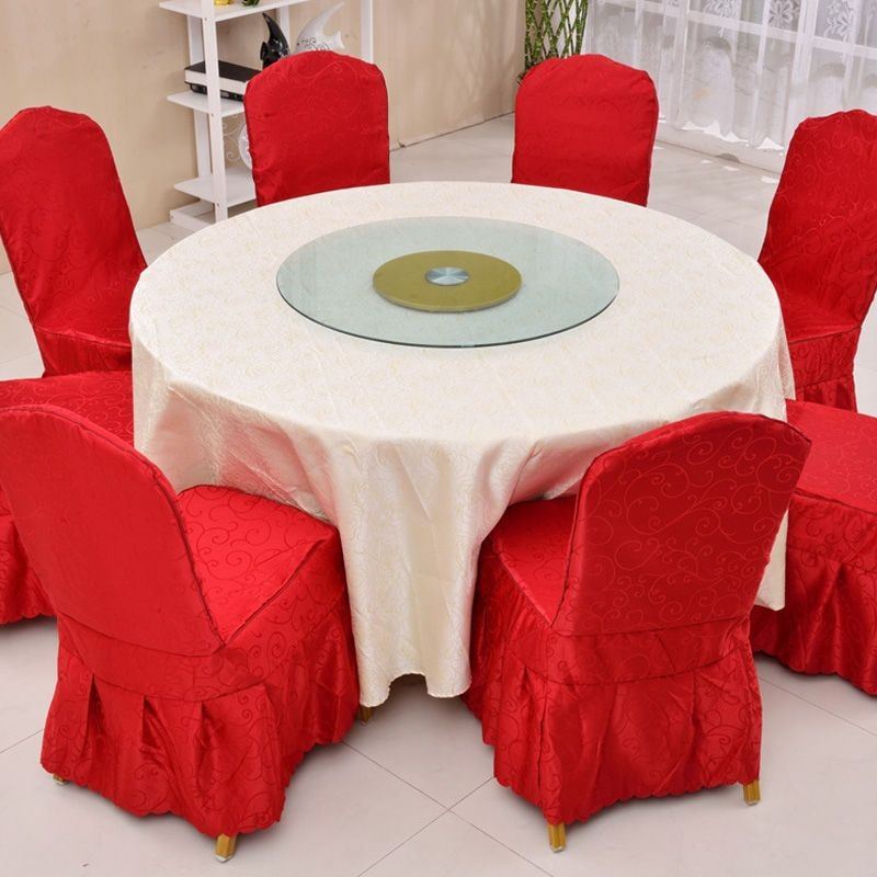 酒店大圆桌可摺叠圆桌10人15人20人餐桌家用包厢饭店圆桌面商用大 - 图2