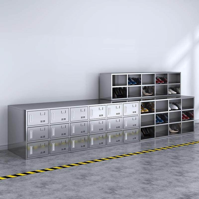 304不锈钢鞋柜无尘车间员工换鞋凳实验室食品厂单双面多格鞋柜厂,淘宝优惠券,粉丝福利购,淘宝优惠卷