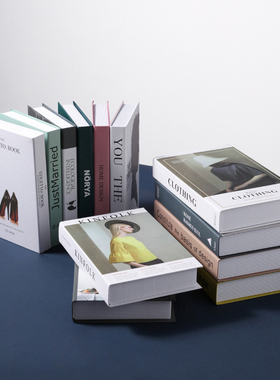 速发简约书书装饰文书柜英壳假书书摆件创意拍摄道具摆设