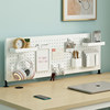 Desktop shelf hole board home desk children's study table dormitory vertical storage partition table no punching