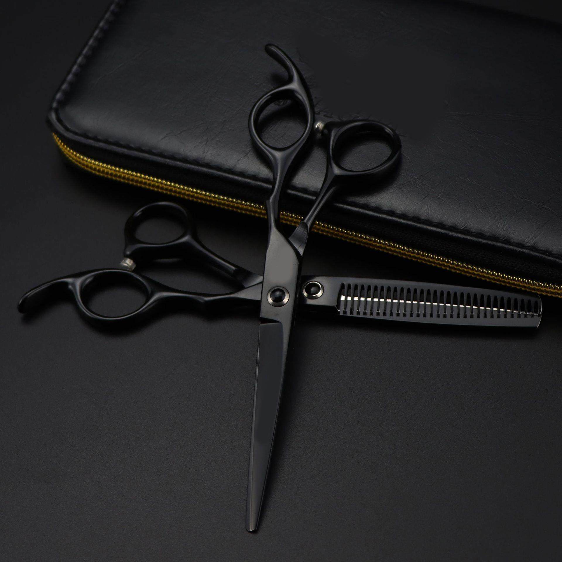 6.0寸黑色德国bao款美发剪刀理发剪平剪牙剪打薄剪SX1-0405,淘宝优惠券,粉丝福利购,淘宝优惠卷