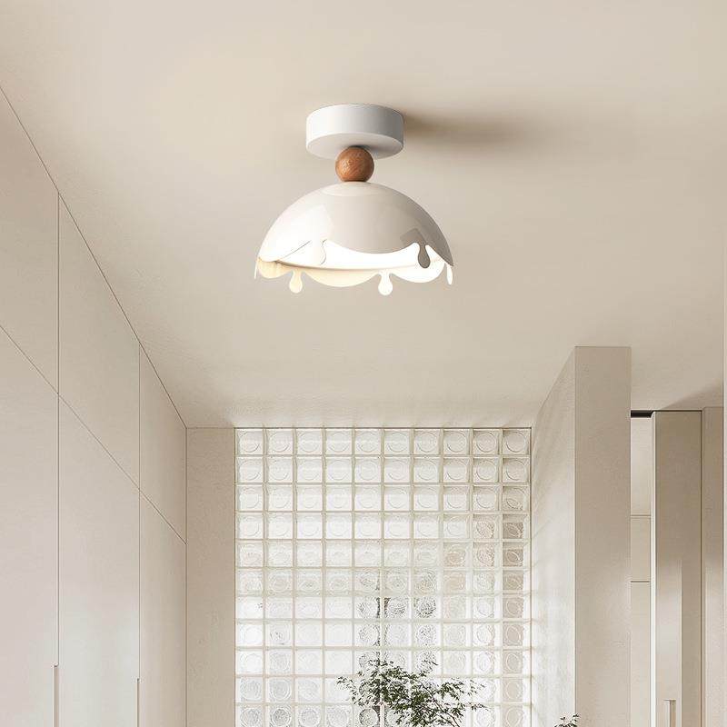 奶油中古风玄关过道吸顶灯轻法式创意蛋壳温馨可爱衣帽走廊阳台灯,淘宝优惠券,粉丝福利购,淘宝优惠卷