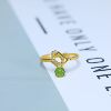 S925 silver inlaid Hetian jade jasper ring 11055