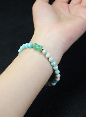 朱砂手链女 寿山石玉石手串多巴胺时尚雄黄朱砂手串菩提猫爪手链