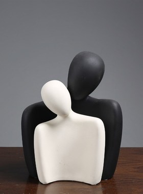 高级感小众抽象艺术极简摆件酒柜B客厅电视柜家居软装饰品侘寂风