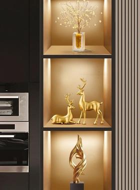 轻奢办公室装饰摆件风生水起酒柜电视柜客厅家居大气办公桌装饰品